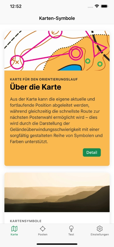 Screenshot der App 1